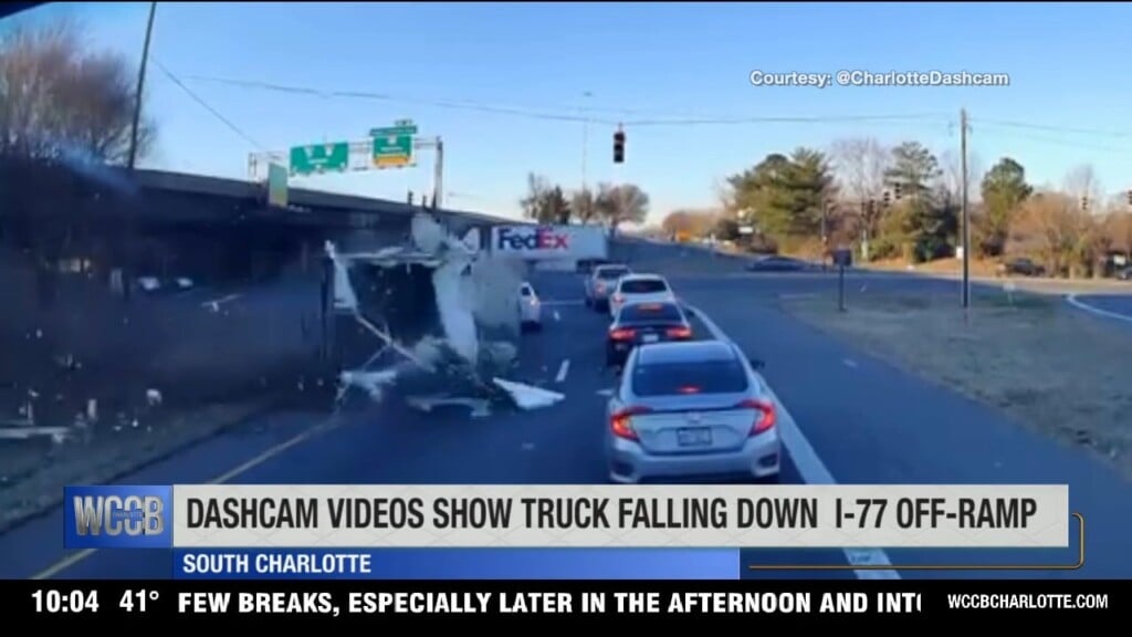 Trucks Tumbles Down I 77 Off Ramp