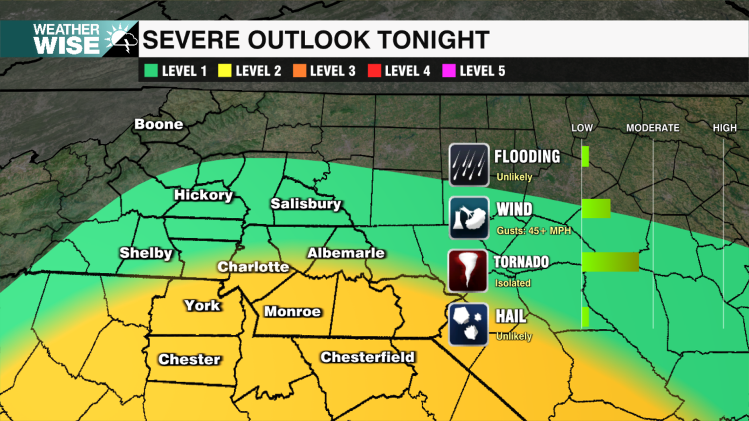 Significant severe weather threat tonight through Monday - WCCB Charlotte