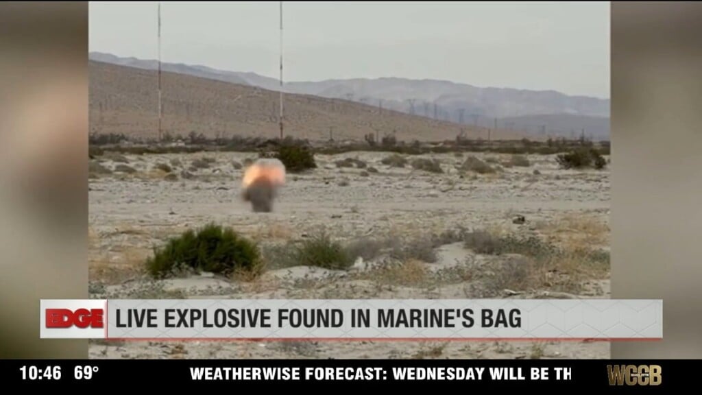 Marine Packs Live Explosive Round Into Checked Luggage