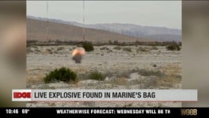 Marine Packs Live Explosive Round Into Checked Luggage