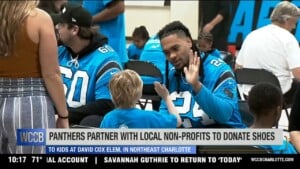 Panthers Partner With Non Profit To Donate Shoes