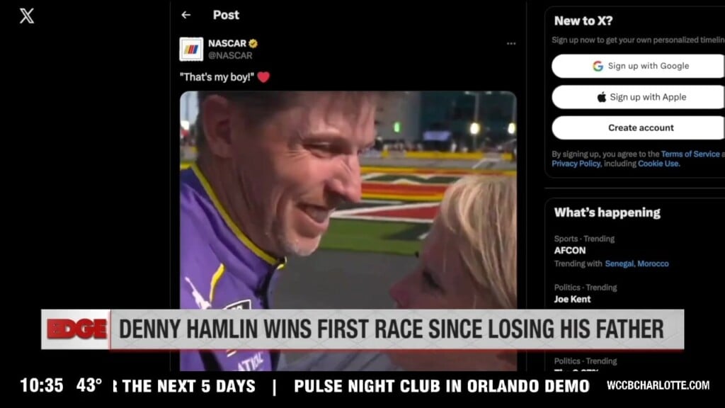 Denny Hamlin Wins First Race Since Dad's Death
