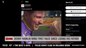Denny Hamlin Wins First Race Since Dad's Death