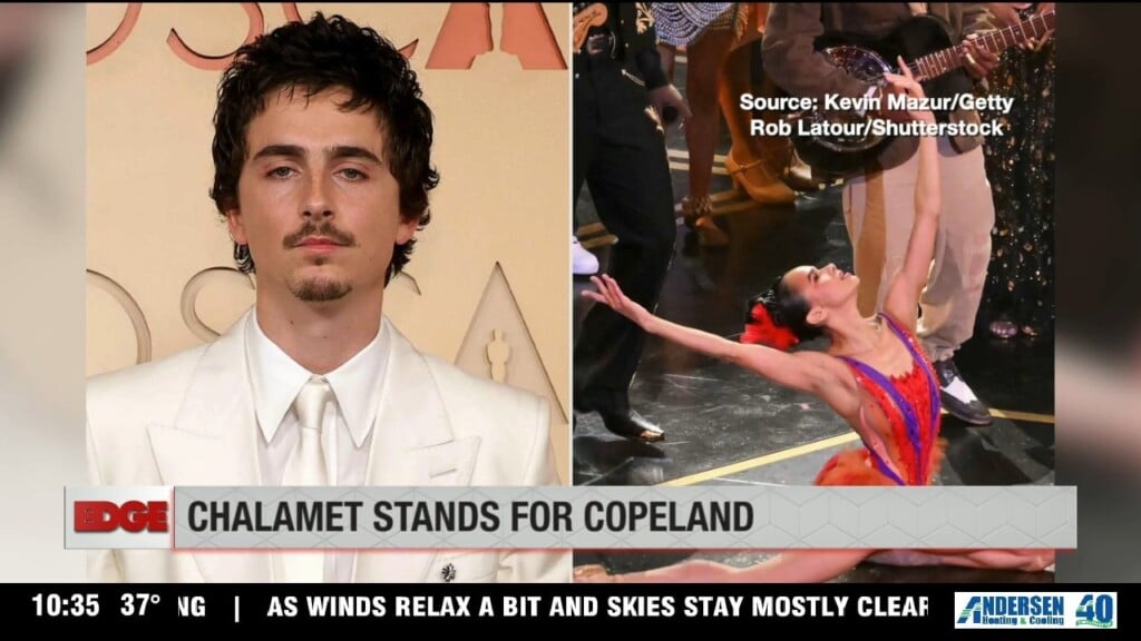 Timothee Chalamet Gives Misty Copeland Standing Ovation
