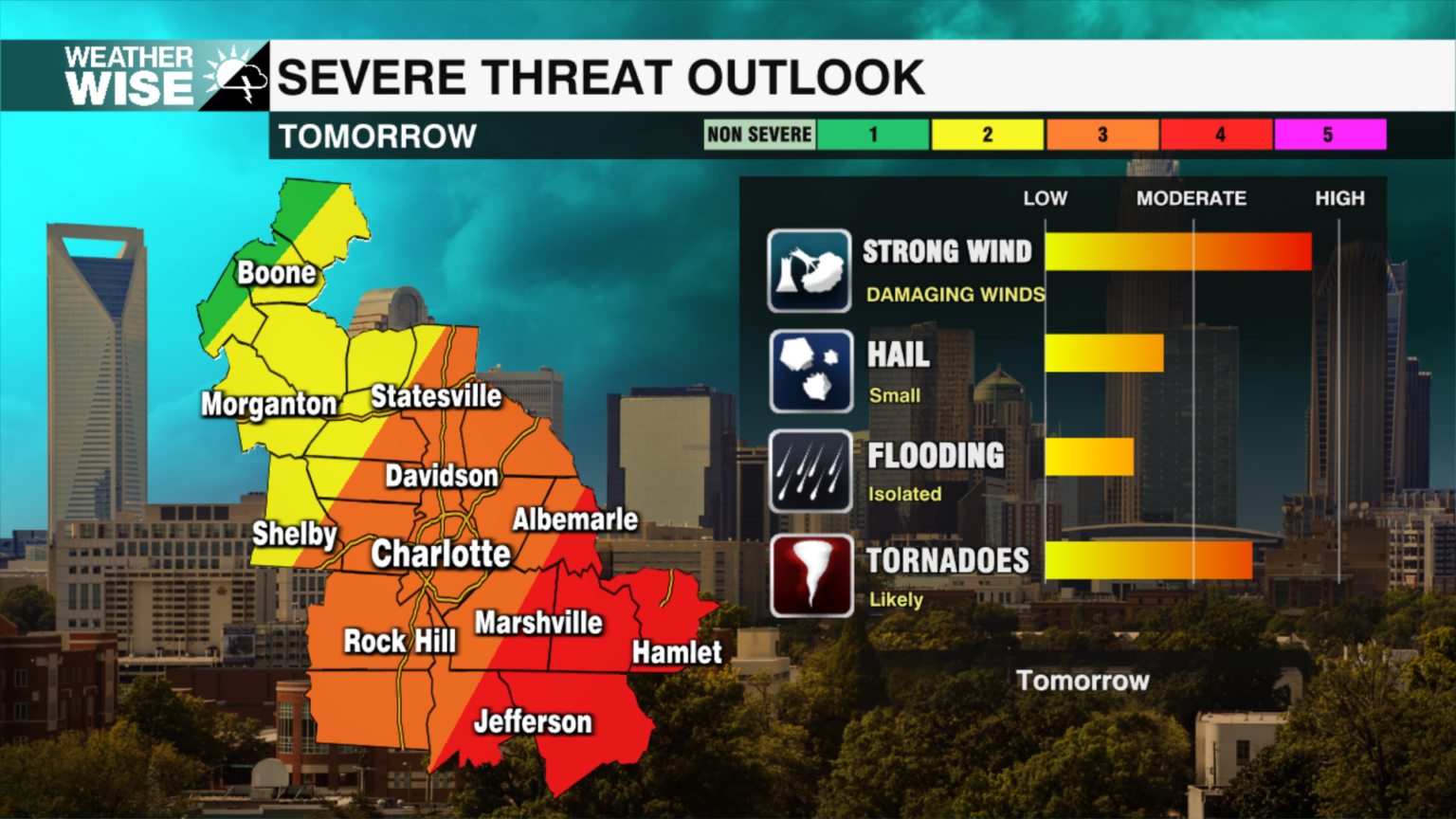 Significant severe weather threat tonight through Monday - WCCB Charlotte