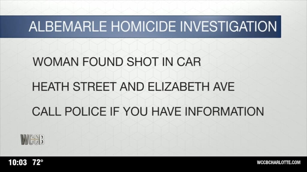 Albemarle Homicide Investigation