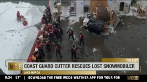 Coast Guard Cutter Rescues Lost Snowmobiler
