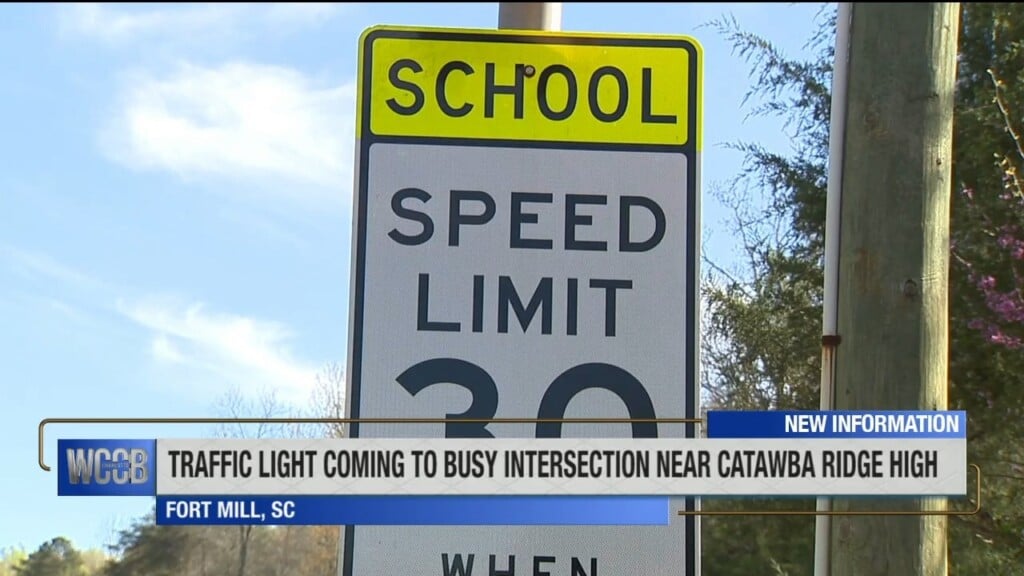 Traffic Light Coming To Bust Intersection Near School