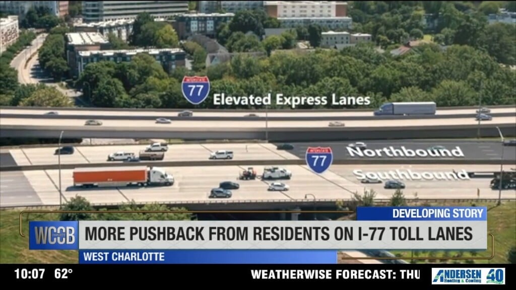 More Pushback From Residents About I77 Toll Lanes