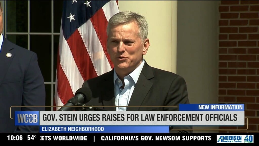 Gov. Stein Pushes For Raises For Law Enforcement