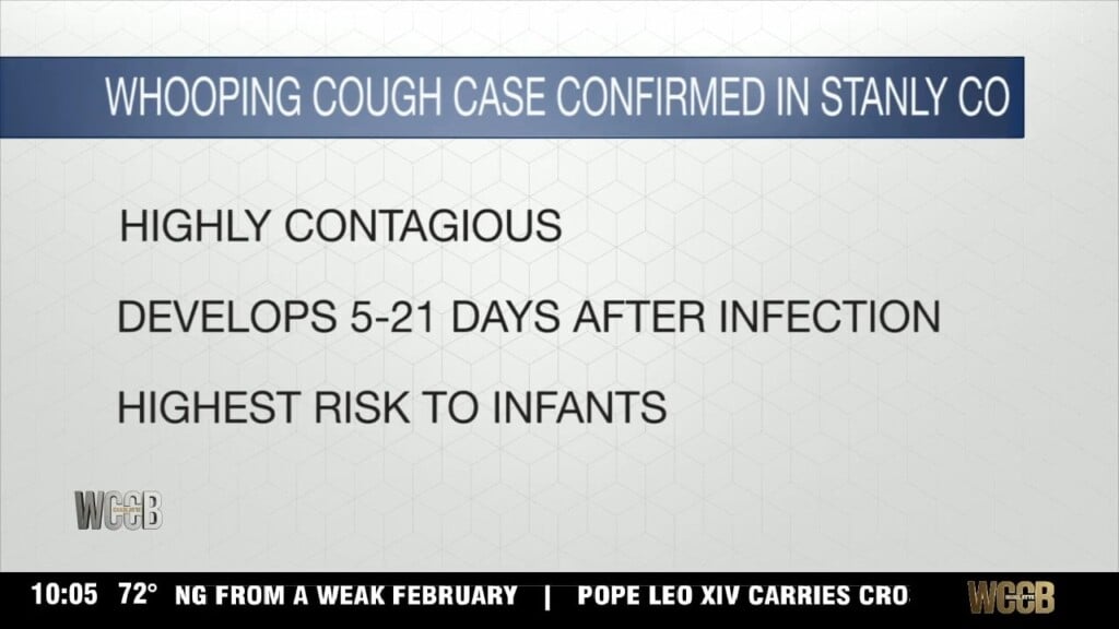 Whooping Cough Case Confirmed In Stanly Co.