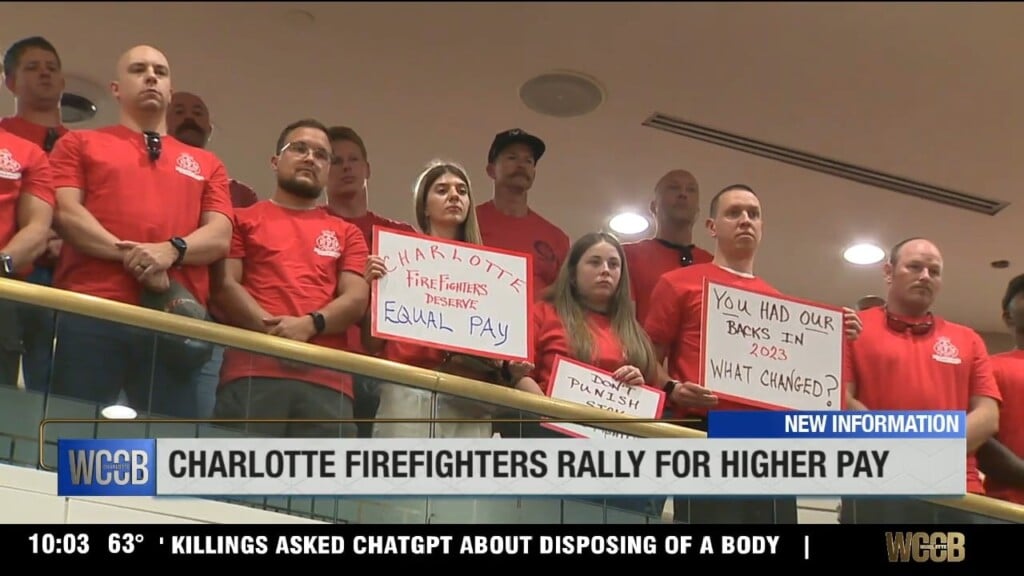 Charlotte Firefighters Rally For Higher Pay