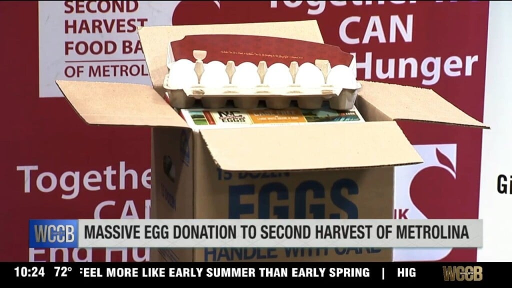 Massive Egg Donation To Second Harvest Food Bank