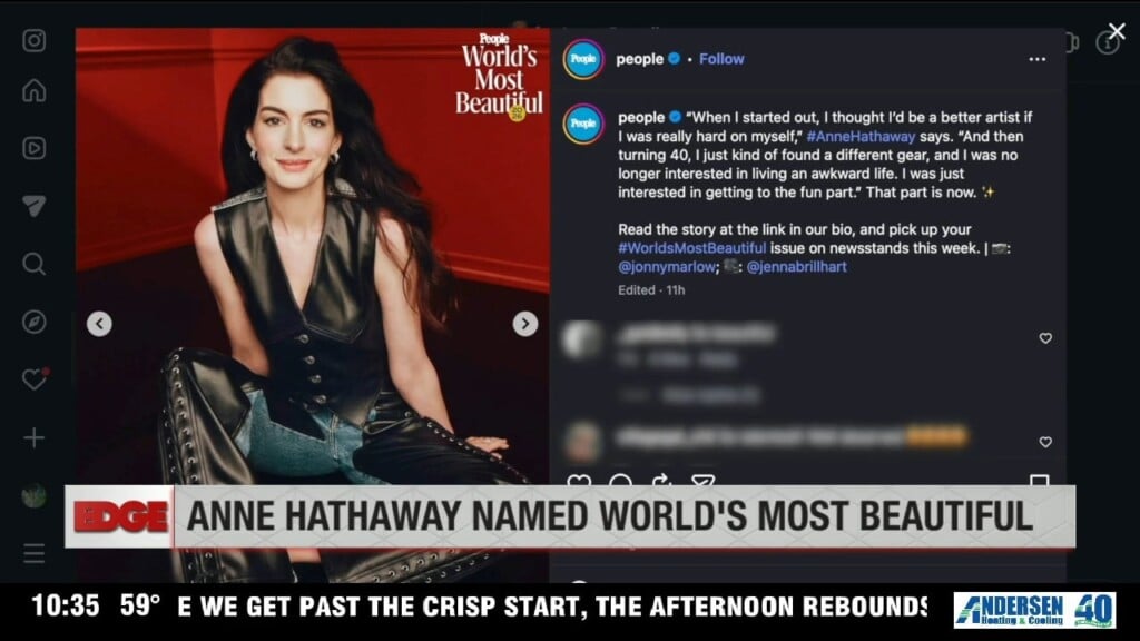 Anne Hathaway Is People's Most Beautiful