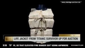 Life Jacket From Titanic Survivor Up For Auction