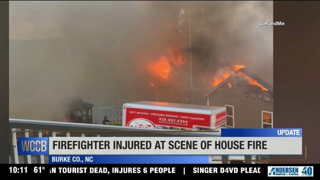 Firefighter Injured At Scene Of House Fire