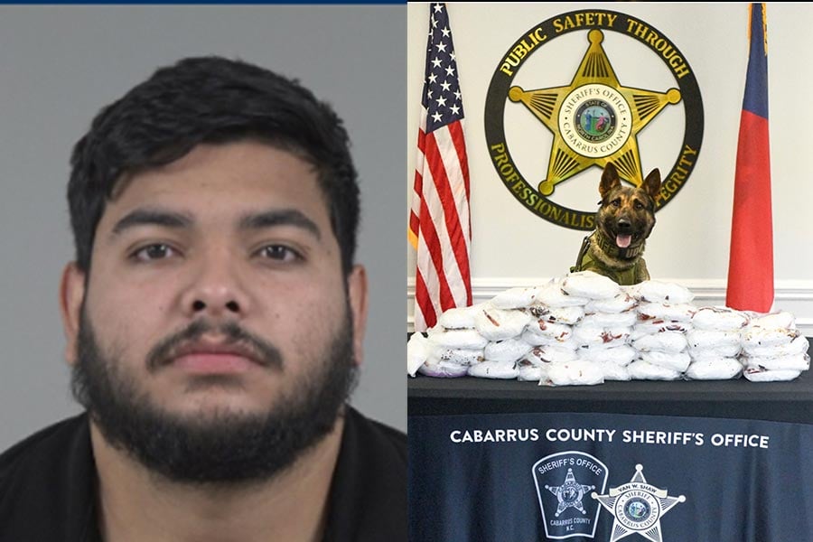 Nearly 80 Pounds Of Meth Seized In Cabarrus County Traffic Stop