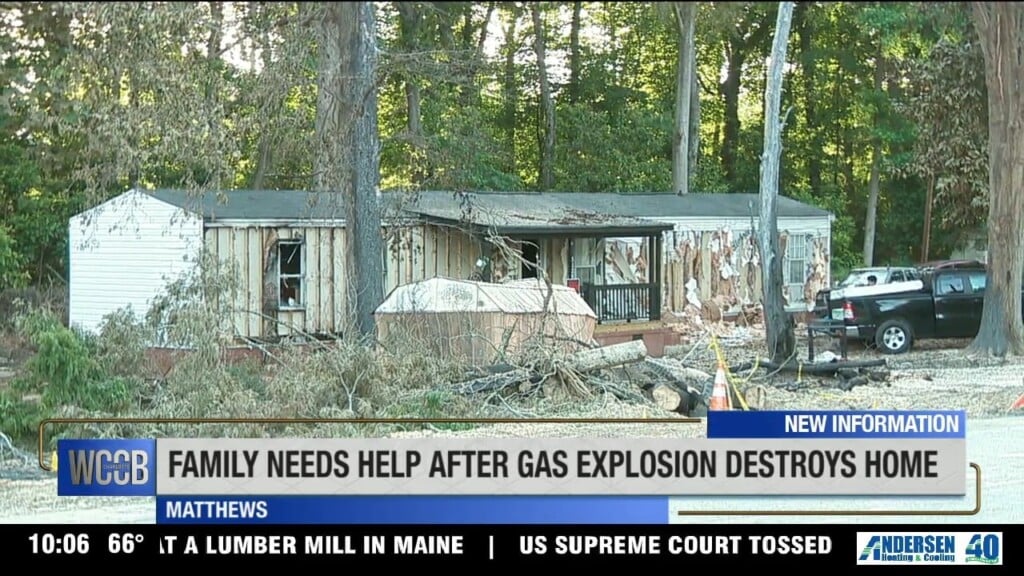 Massive Gas Leak Fire Destroys Matthews Home, Forces Family To Start Over