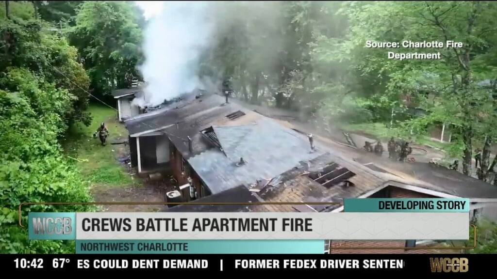 Crews Battle Apartment Fire In Northwest Charlotte