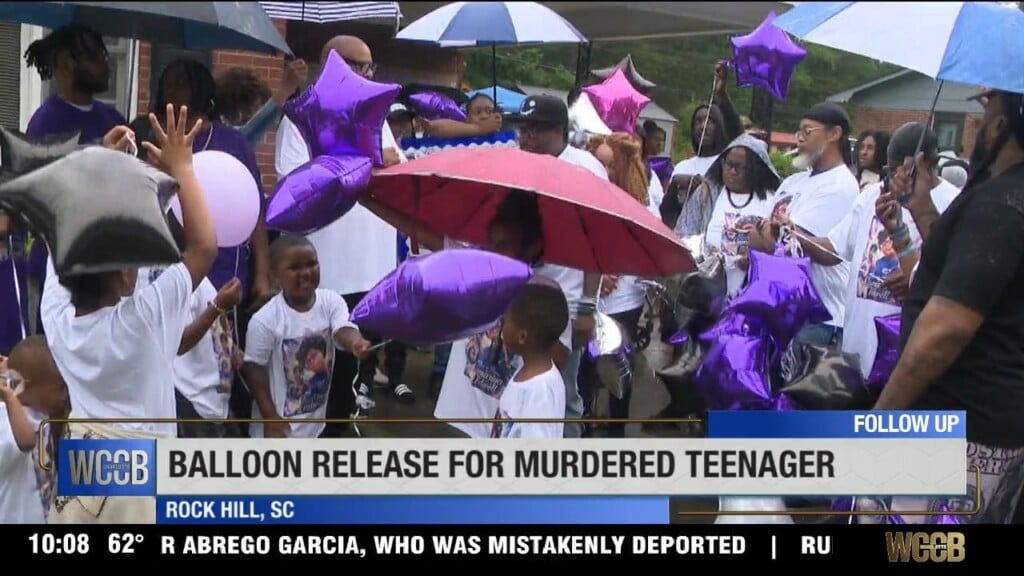 Balloon Release For Murdered Teenager