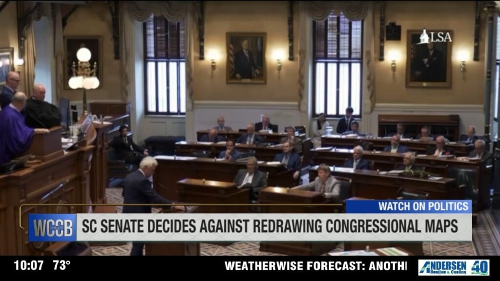 Sc Senate Votes Against Redrawing Maps