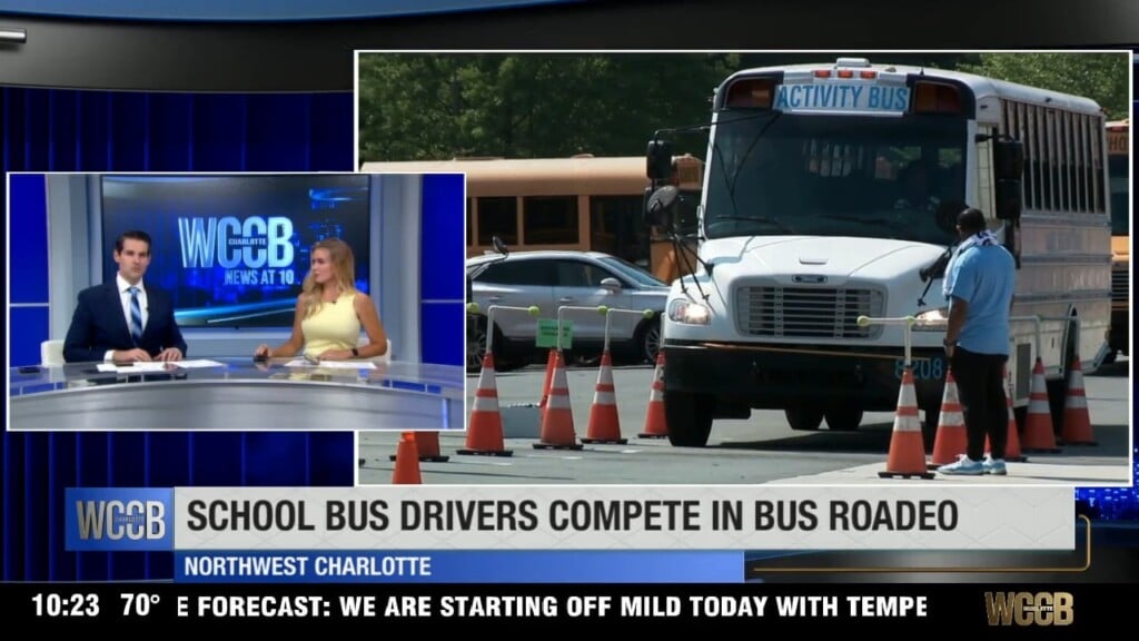 School Bus Drivers Compete In "bus Roadeo"