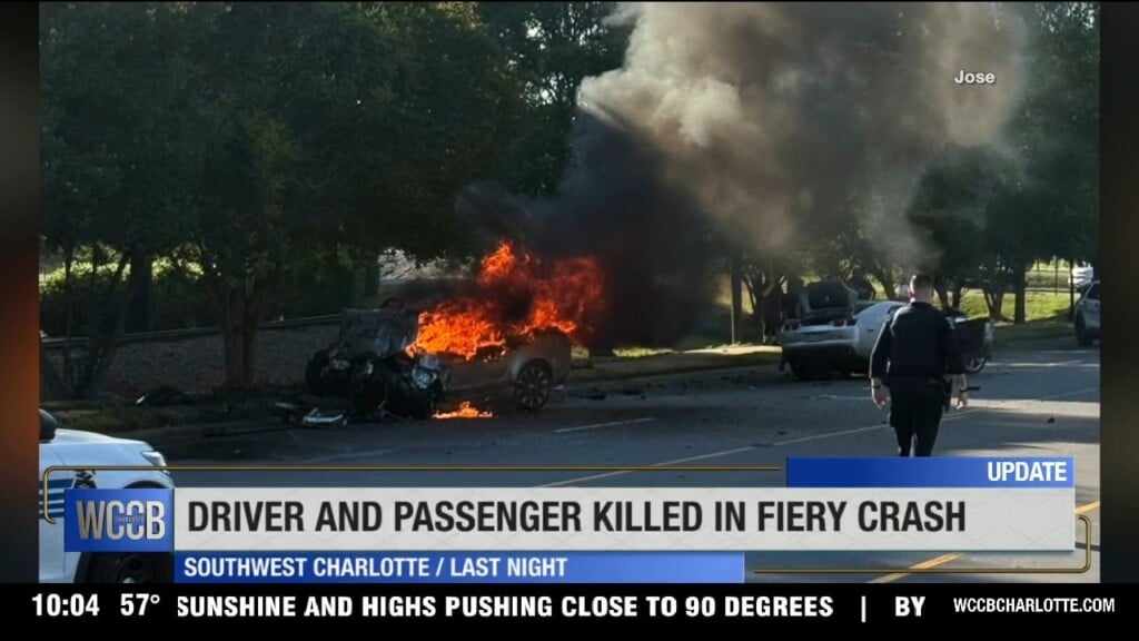 Driver And Passenger Killed In Fiery Crash