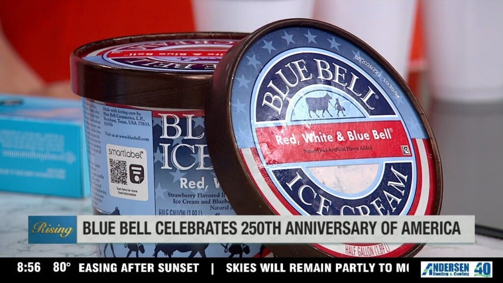 The Rising Team Tries Blue Bell's America 250 Ice Cream!