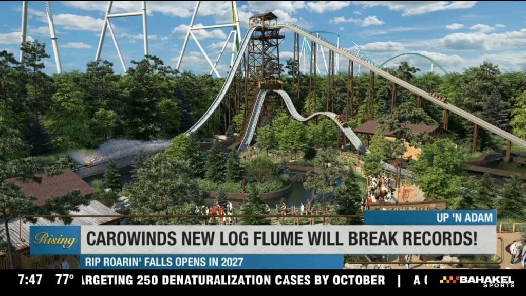 Up 'n Adam: Carowinds Opening Rip Roarin' Falls