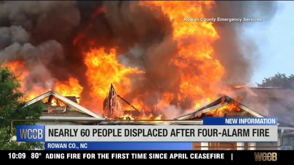 Nearly 60 People Displaced After 4 Alarm Fire