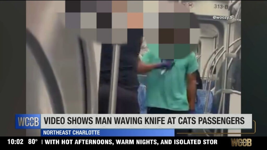 Video Shows Man Waving Knife On Light Rail Train