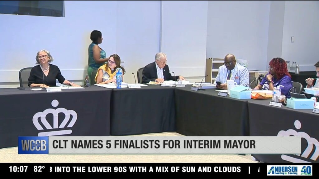 Charlotte City Council Names Five Finalists For Interim Mayor