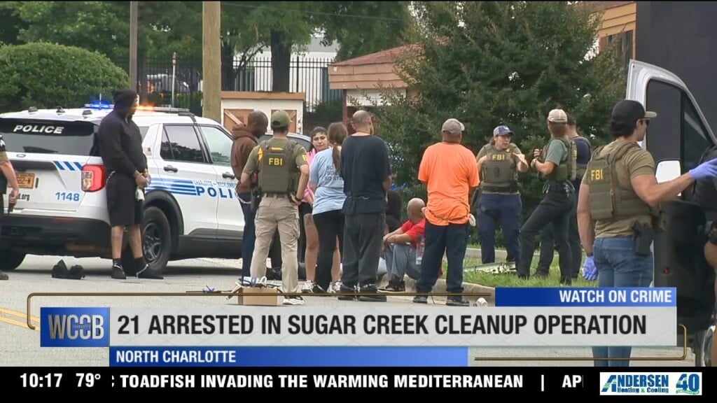 21 Arrested In Sugar Creek Cleanup Operation