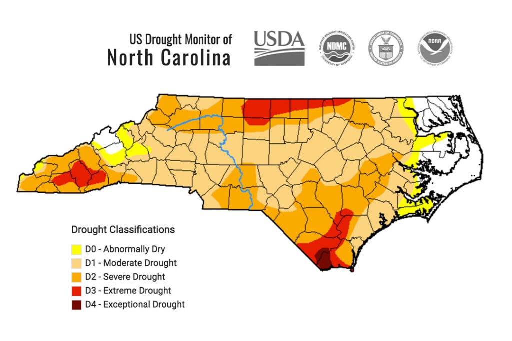 Nc Drought Map July 28 2026 Wccb Charlotte 1080x720