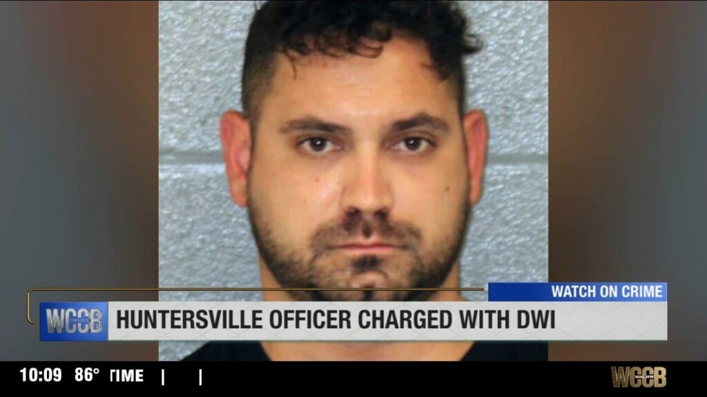 Huntersville Police Officer Charged With Dwi