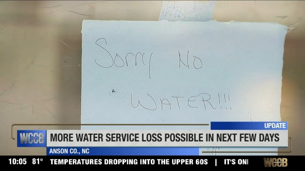 Water Service Loss In Anson Co.