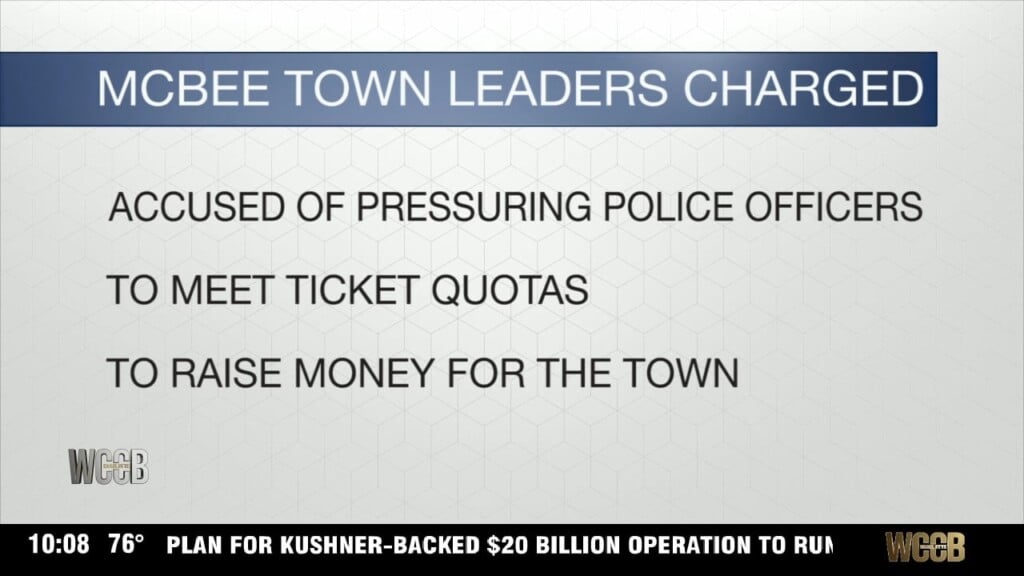 Mcbee Town Leaders Charged