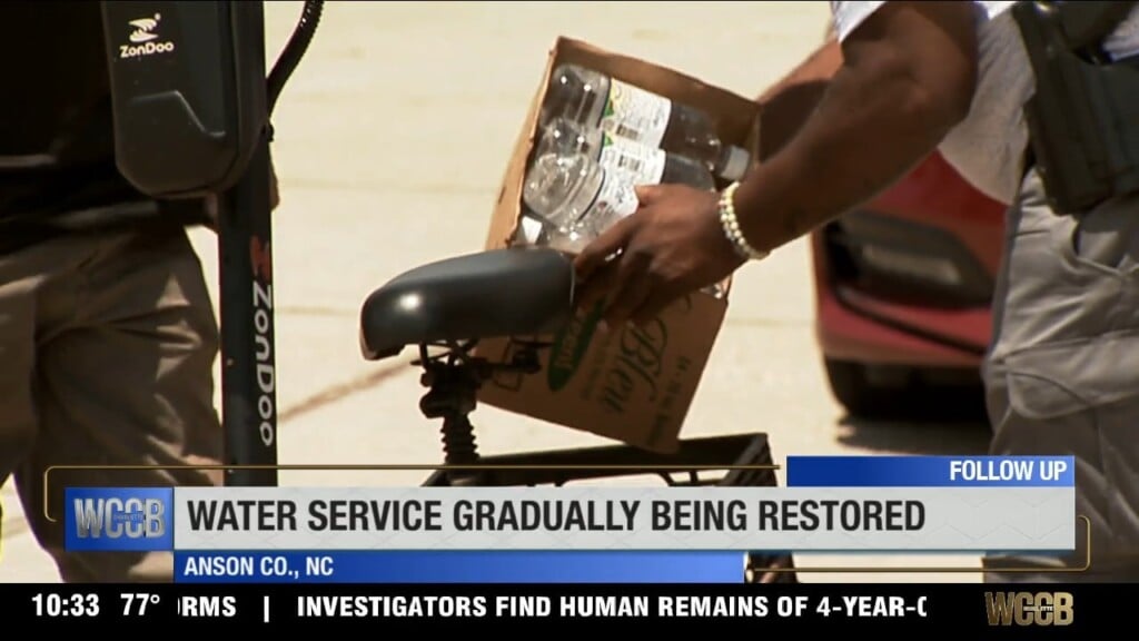 Water Service Gradually Being Restored In Anson County