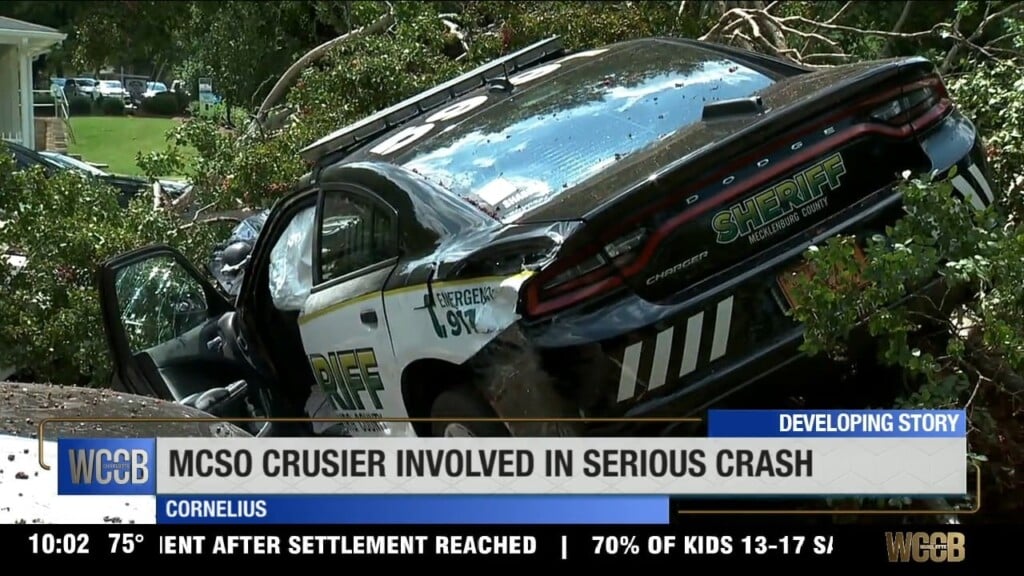 Deputy Injured After Crashing Into A Tree In Cornelius