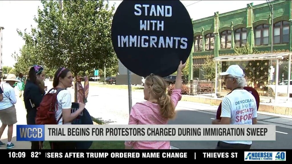 Protestors Outside Federal Courthouse