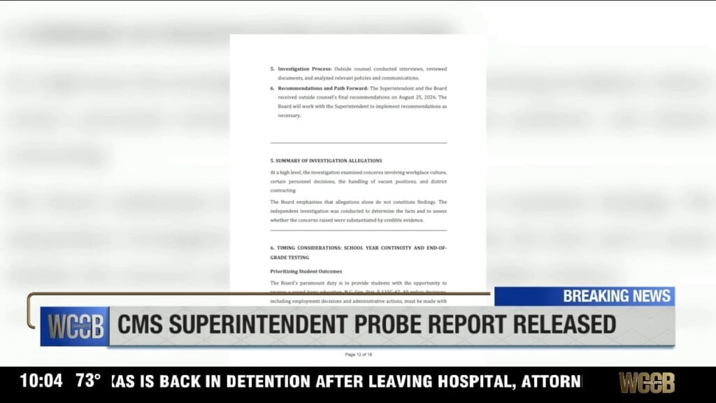 Cms Supt Probe Report Released