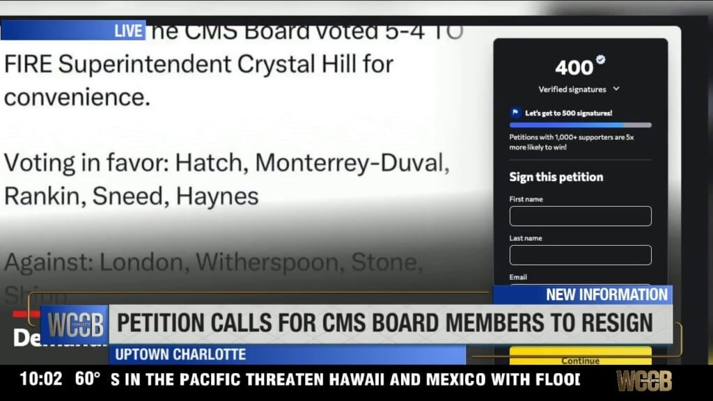 Petition Calls For Some Cms Board Members To Resign
