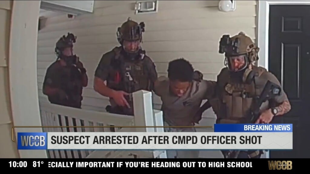 Swat Team Arrests Suspect After Standoff Following Shooting Of Cmpd Officer