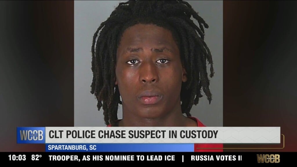 Charlotte Mecklenburg Police Chase Suspect In Custody