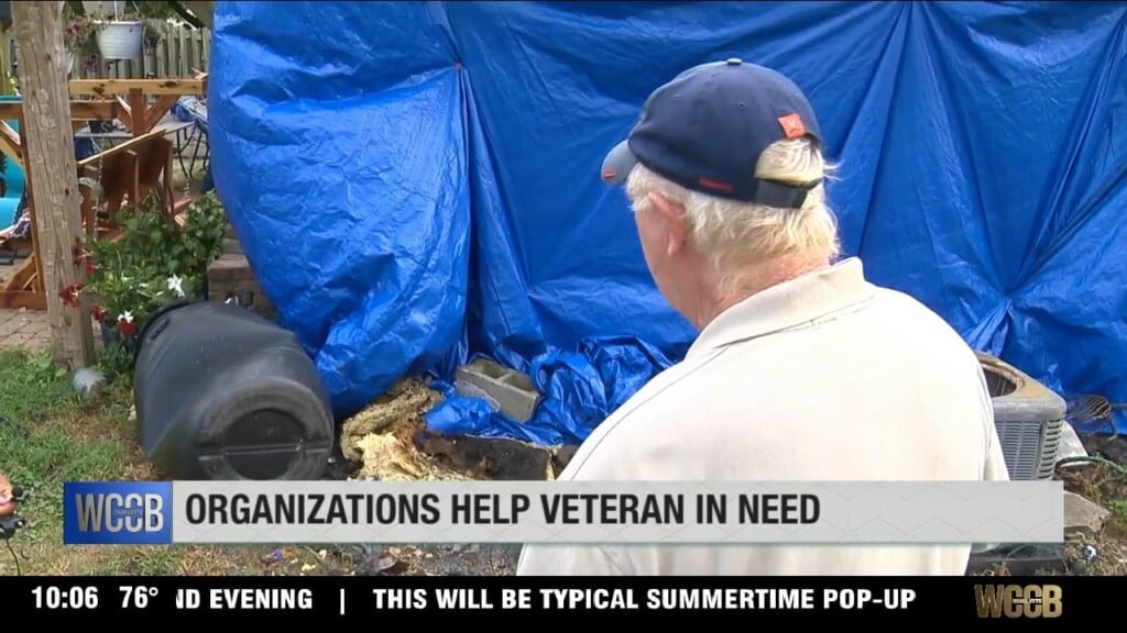 Navy Veteran's Home Destroyed In Fire