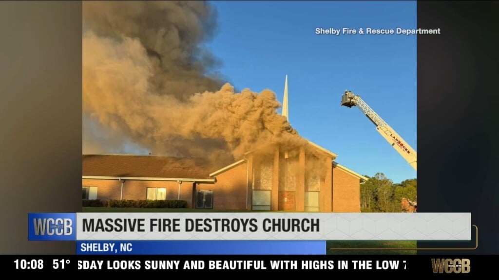 Fire Destroys Church