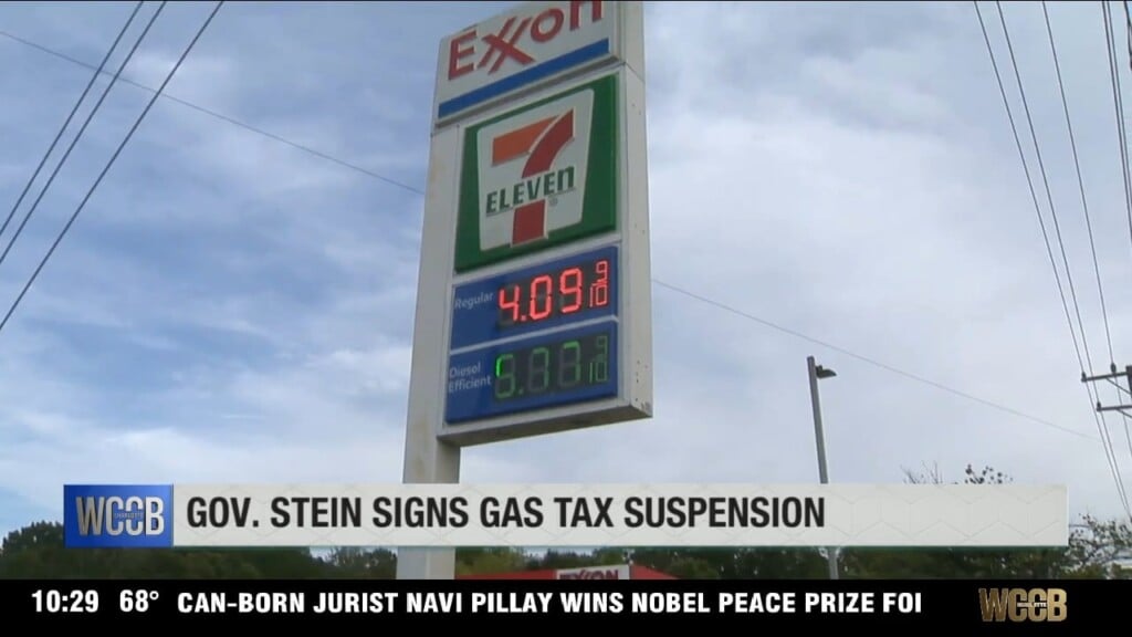 Gov. Stein Signs Gas Tax Suspension