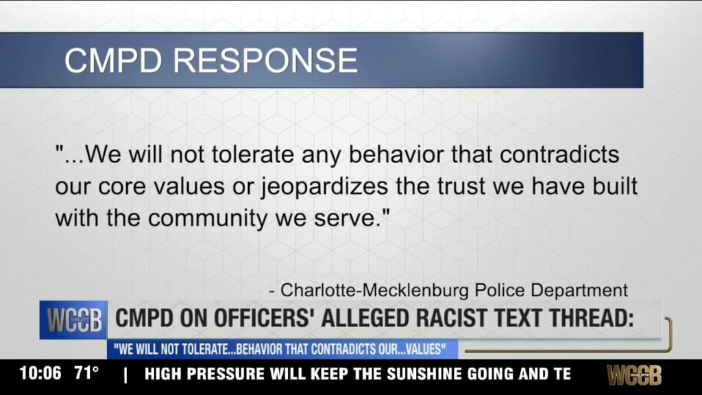 Cmpd Officers' Alleged Racist Text Thread