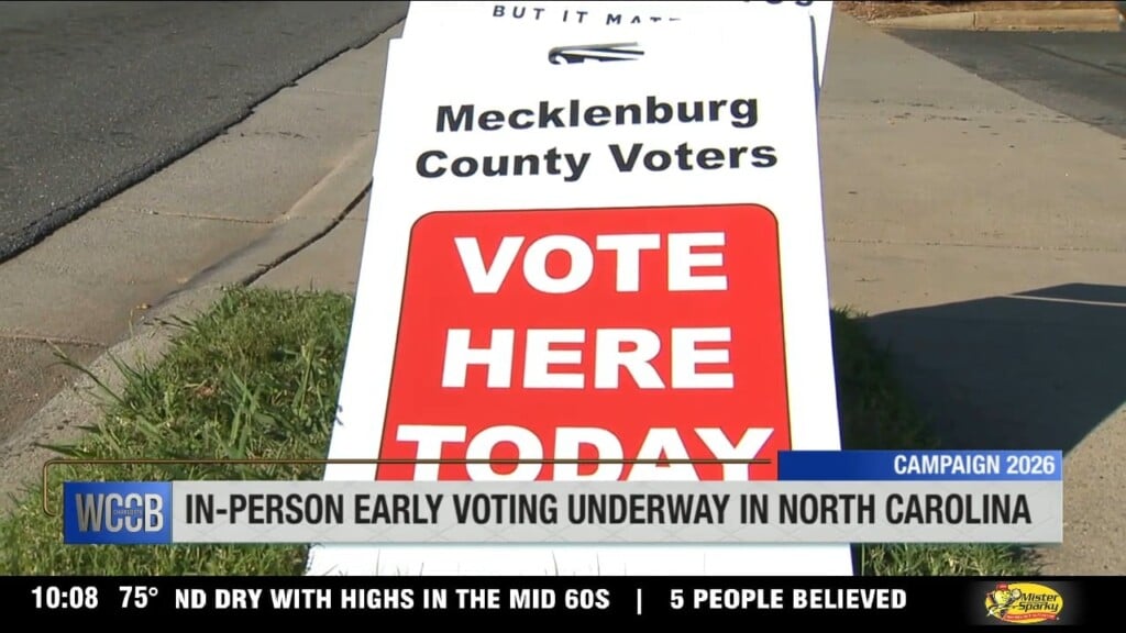 In Person Early Voting Underway In Nc