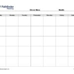 Monthly Meal Planner 2026